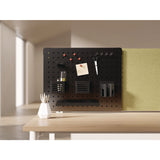 Kantek Pegboard Organizer, Three Compartments, 20.58 x 1 x 17, Black, Steel (KTKPBS120B) Each