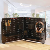 Kantek Pegboard Organizer, Three Compartments, 20.58 x 1 x 17, Black, Steel (KTKPBS120B) Each