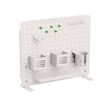 Kantek Pegboard Organizer, Three Compartments, 20.58 x 1 x 17, White, Steel (KTKPBS120W) Each