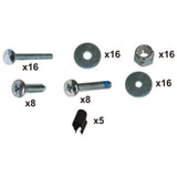 Rubbermaid® Commercial Hardware Kit for Rubbermaid Full Size Housekeeping Carts, Metal, Gray (SGS6189L1) Each