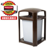 Rubbermaid® Commercial Base for 35 gal Landmark Series Container, 26 x 26 x 2, Sable (SGSFG3975L2SBLE) Each