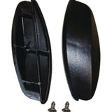 Rubbermaid® Commercial End Caps with Hardware, 18" x 1.5", Black (SGS1791803) Each
