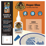 Gorilla® Super Glue, 0.88 oz, Dries Clear (GOR7400202) Each