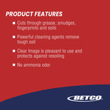 Betco® Clear Image Glass and Surface Cleaner, Rain Fresh Scent, 32 oz Bottle, 12/Carton (BET1921200) Case of 12