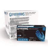 GloveWorks® by AMMEX® Industrial Vinyl Gloves, Powder-Free, 3 mil, Medium, Blue, 100 Gloves/Box, 10 Boxes/Carton (AXCIVBPF44100) Case of 1000