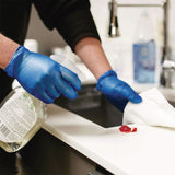 GloveWorks® by AMMEX® Industrial Vinyl Gloves, Powder-Free, 3 mil, Medium, Blue, 100 Gloves/Box, 10 Boxes/Carton (AXCIVBPF44100) Case of 1000