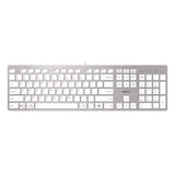 Adesso AKB-730UW Keyboard, Silver/White (ADEAKB730UW) Each