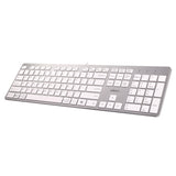 Adesso AKB-730UW Keyboard, Silver/White (ADEAKB730UW) Each