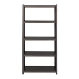 Alera® Steel Shelving Unit with Laminate Shelves, Five-Shelf, 36w x 18d x 72h, Steel, Black/Gun Metal Gray (ALESU721836L) Each
