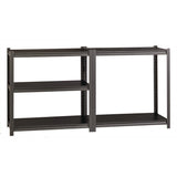 Alera® Steel Shelving Unit with Laminate Shelves, Five-Shelf, 36w x 18d x 72h, Steel, Black/Gun Metal Gray (ALESU721836L) Each