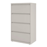 Alera® Lateral File, 4 Legal/Letter-Size File Drawers, Light Gray, 30" x 18.62" x 52.5" (ALEHLF3054LG) Each