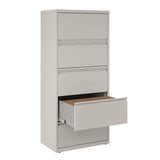 Alera® Lateral File, 5 Legal/Letter-Size File Drawers, Light Gray, 30" x 18.62" x 67.62" (ALEHLF3067LG) Each