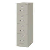 Alera® Economy Vertical File, 4 Letter-Size File Drawers, Light Gray, 15" x 25" x 52" (ALEHVF1552LG) Each