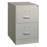 Alera® Two-Drawer Economy Vertical File, 2 Legal-Size File Drawers, Light Gray, 15" x 25" x 28.38" (ALEHVF1929LG) Each