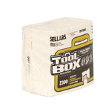 TOOLBOX® Z300 Quarterfold Wipers, 1-Ply, 11.87 x 13, White, 12/Carton (SLR2010001) Case of 12