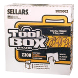 TOOLBOX® Z300 Pop-Up Wipers, 1-Ply, 8.5 x 16.5, White, 8/Carton (SLR2020002) Case of 8