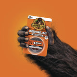 Gorilla® Max Strength Mounting Tape, Permanent, Holds Up to 45 lb (3 lbs per 4 in), 1 x 60, Black (GOR112962) 1 RL