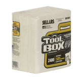 TOOLBOX® Z400 Quarterfold Wipers, 1-Ply, 11.87 x 13, White, 12/Carton (SLR5010001) Case of 12