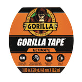 Gorilla® Ultimate Tape, 3" Core, 1.88" x 20 yd, Black (GOR113499) 1 RL