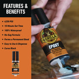 Gorilla® Epoxy Ultimate, 0.85 oz Syringe, Dries Black (GOR113442) Each
