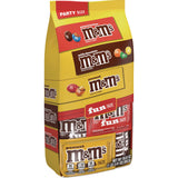 M & M's® M and M'S Milk Chocolate, Peanut and Peanut Butter Variety Pack Fun Size Chocolate Candy Assortment, 19.41 oz Bag (MNM59878) Each