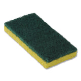 Americo® Resort Cut Scrub Sponge, Medium Duty, 6.25 x 3.18, Green/Yellow, 40/Carton (AM7551013) Case of 40