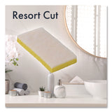 Americo® Resort Cut Scrub Sponge, Light Duty, 6.25 x 3.18, White/Yellow, 40/Carton (AM7551026) Case of 40
