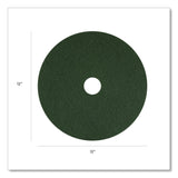 Americo® Scrubbing Pads, 12" Diameter, Green, 5/Carton (AM7400312) Case of 5