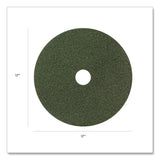 Americo® Black Diamond 3000 Grit Diamond Pad, 17" Diameter, Black/Green, 2/Carton (AM7442417) Case of 2