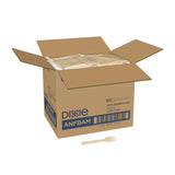 Dixie® Bamboo Cutlery, Fork, Light Golden, 100/Pack, 10 Packs/Carton (DXEANFBAM) Case of 1000
