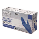 AMMEX® Professional Nitrile Exam Gloves, Powder-Free, Large, Blue, 100/Box (AXCACNPF46100BX) Box of 100