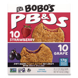 Bobo's PB and J Variety Pack, Peanut Butter/Grape and Peanut Butter/Strawberry, 2.1 oz Bar, 12/Box (BBO00478) Box of 20