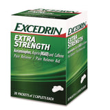 Excedrin® X-Strength Caplets, 2 Caplets/Packet, 30 Packets/Box (ACM2756950) Each