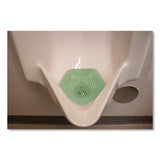 Boardwalk® Anti-Splash Urinal Screen, Cucumber Twist Scent, Green, 0.11 oz, 10/Box (BWK1005) Case of 10