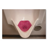 Boardwalk® Anti-Splash Urinal Screen, Apple Cinnamon Scent, Red, 0.11 oz, 10/Box (BWK1007) Case of 10