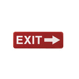 Excello Global Products® Emergency Exit Indoor/Outdoor Wall Sign, 9 x 3, Red Face, White Graphics, 2/Pack (EXOEGPHD0257S) Pack of 2