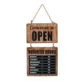 Excello Global Products® Business Hours Outdoor Sign, 9.75 x 22.5, Brown Face, Black/White Lettering, Chalkboard (EXOEGPHD0310S) Each