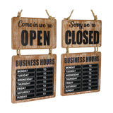 Excello Global Products® Business Hours Outdoor Sign, 9.75 x 22.5, Brown Face, Black/White Lettering, Chalkboard (EXOEGPHD0310S) Each
