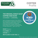 The Original Donut Shop® Iced Duos Cookies + Caramel Iced Coffee K-Cup Pods, 24/Box (GMT5000373021) Box of 24