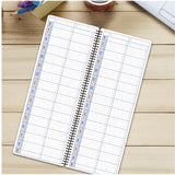 Global Printed Products Daily Appointment Book, 13.5 x 5, Brown Cover, Undated, 2/Pack (GPUSPLS0083) Each