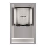 Alpine Industries Hemlock Recess Wall Kit, 3.38 x 16.38 x 26, Stainless Steel (ALHALP400RECESS) Each