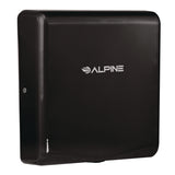 Alpine Industries Willow Commercial 120V Automatic Hand Dryer, 3.93 x 11.25 x 12.63, Stainless Steel, Black (ALHALP40510BLA) Each