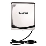 Alpine Industries Willow Commercial 120V Automatic Hand Dryer, 3.93 x 11.25 x 12.63, Stainless Steel, Chrome (ALHALP40510CHR) Each