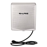 Alpine Industries Willow Commercial 120V Automatic Hand Dryer, 3.93 x 11.25 x 12.63, Stainless Steel, Silver (ALHALP40510SSB) Each