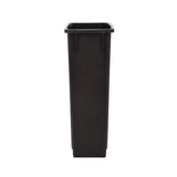 Alpine Industries Slim 23 Gallon Indoor Trash Can, Plastic, Black (ALHALP477BLK) Each