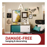 Command™ Picture Hanging Strips, Large, Removable, Holds up to 16 lbs per 4 Pairs, 20 Strip Pairs/Pack (MMM17206BLK20NA) Pack of 20