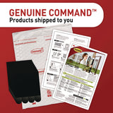 Command™ Picture Hanging Strips, Large, Removable, Holds up to 16 lbs per 4 Pairs, 20 Strip Pairs/Pack (MMM17206BLK20NA) Pack of 20