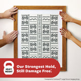 Command™ Picture Hanging Strips, X-Large, Removable, Holds up to 20 lbs per 4 Pairs, 16 Strip Pairs/Pack (MMM17217BLK16NA) Pack of 16