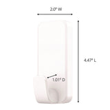 Command™ X-Large Utility Hooks, Plastic, White, 10 lb Capacity, 2 Hooks and 6 Strips/Pack (MMM170102ES) Each
