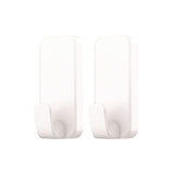 Command™ X-Large Utility Hooks, Plastic, White, 10 lb Capacity, 2 Hooks and 6 Strips/Pack (MMM170102ES) Each